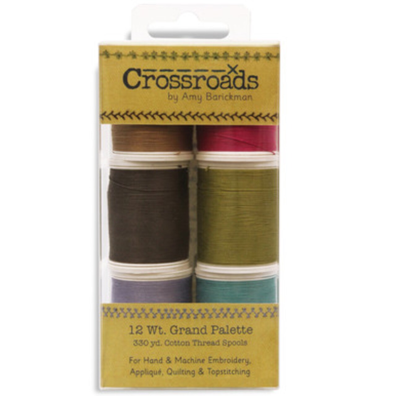 Crossroads By Amy Barickman - Grand Collection - 12 Wt. Cotton Thread - 300 yd. Spools